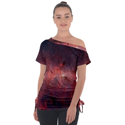 Milky-way-galaksi Off Shoulder Tie-up Tee by nate14shop