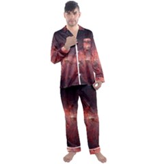 Milky-way-galaksi Men s Long Sleeve Satin Pajamas Set by nate14shop