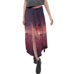 Milky-way-galaksi Velour Split Maxi Skirt