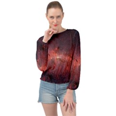 Milky-way-galaksi Banded Bottom Chiffon Top by nate14shop