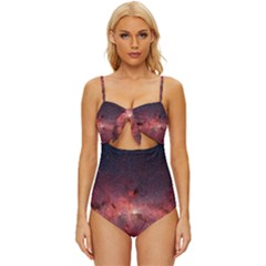 Milky-way-galaksi Knot Front One-piece Swimsuit