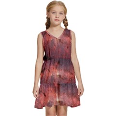 Milky-way-galaksi Kids  Sleeveless Tiered Mini Dress