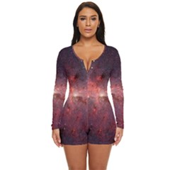 Milky-way-galaksi Long Sleeve Boyleg Swimsuit by nate14shop