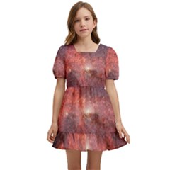 Milky-way-galaksi Kids  Short Sleeve Dolly Dress