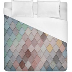 Tiles-shapes Duvet Cover (king Size) by nate14shop