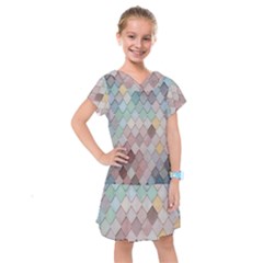 Tiles-shapes Kids  Drop Waist Dress by nate14shop