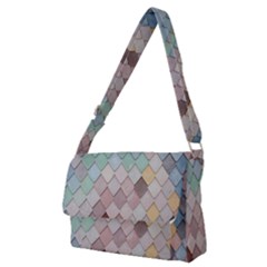 Tiles-shapes Full Print Messenger Bag (m)