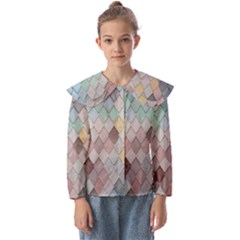 Tiles-shapes Kids  Peter Pan Collar Blouse