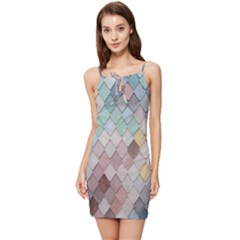 Tiles-shapes Summer Tie Front Dress by nate14shop