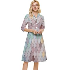 Tiles-shapes Classy Knee Length Dress