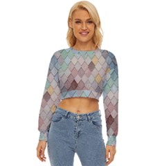 Tiles-shapes Lightweight Long Sleeve Sweatshirt