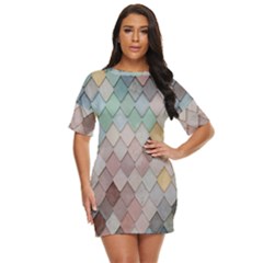 Tiles-shapes Just Threw It On Dress by nate14shop