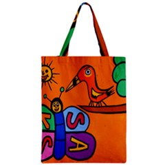 Graffiti 1 Zipper Classic Tote Bag by nate14shop