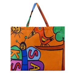 Graffiti 1 Zipper Large Tote Bag by nate14shop