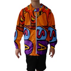 Graffiti 1 Kids  Hooded Windbreaker by nate14shop