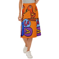 Graffiti 1 Midi Panel Skirt