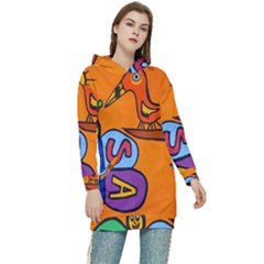 Graffiti 1 Women s Long Oversized Pullover Hoodie