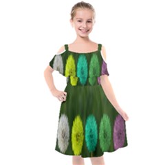 Dandelions Kids  Cut Out Shoulders Chiffon Dress