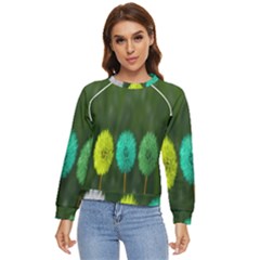 Dandelions Women s Long Sleeve Raglan Tee