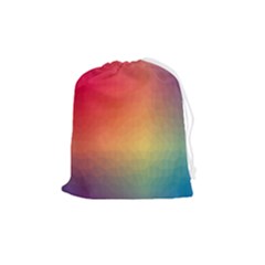 Colorful Rainbow Drawstring Pouch (medium) by artworkshop