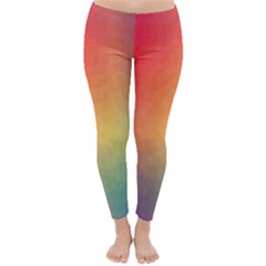 Colorful Rainbow Classic Winter Leggings by artworkshop