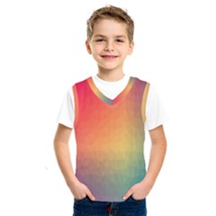 Colorful Rainbow Kids  Basketball Tank Top by artworkshop