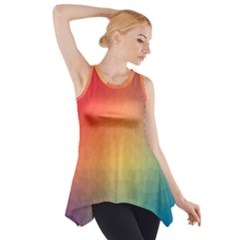 Colorful Rainbow Side Drop Tank Tunic by artworkshop