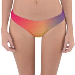 Colorful Rainbow Reversible Hipster Bikini Bottoms by artworkshop