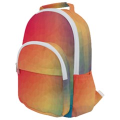 Colorful Rainbow Rounded Multi Pocket Backpack by artworkshop