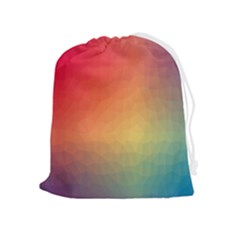 Colorful Rainbow Drawstring Pouch (xl) by artworkshop