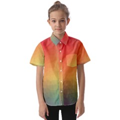 Colorful Rainbow Kids  Short Sleeve Shirt by artworkshop