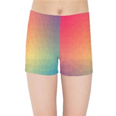 Colorful Rainbow Kids  Sports Shorts by artworkshop