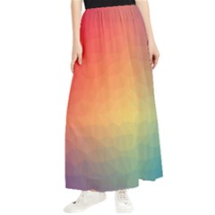 Colorful Rainbow Maxi Chiffon Skirt by artworkshop