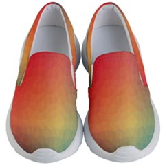 Colorful Rainbow Kids Lightweight Slip Ons by artworkshop