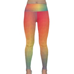 Colorful Rainbow Lightweight Velour Classic Yoga Leggings by artworkshop