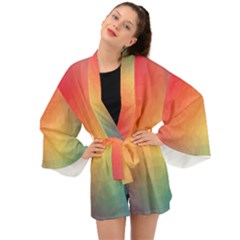 Colorful Rainbow Long Sleeve Kimono by artworkshop