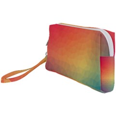 Colorful Rainbow Wristlet Pouch Bag (small) by artworkshop