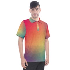 Colorful Rainbow Men s Polo Tee by artworkshop