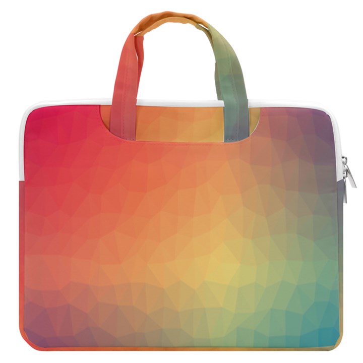 Colorful Rainbow MacBook Pro13  Double Pocket Laptop Bag