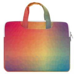 Colorful Rainbow Macbook Pro 16  Double Pocket Laptop Bag  by artworkshop