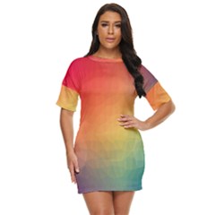 Colorful Rainbow Just Threw It On Dress