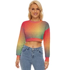 Colorful Rainbow Lightweight Long Sleeve Sweatshirt