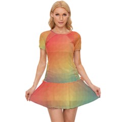 Colorful Rainbow Women s Sports Wear Set