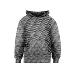 Grid Wire Mesh Stainless Rods Metal Kids  Pullover Hoodie by artworkshop