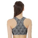 Grid Wire Mesh Stainless Rods Metal Sports Bra with Border View2