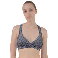 Grid Wire Mesh Stainless Rods Metal Sweetheart Sports Bra by artworkshop