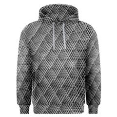 Grid Wire Mesh Stainless Rods Metal Men s Overhead Hoodie by artworkshop