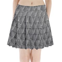 Grid Wire Mesh Stainless Rods Metal Pleated Mini Skirt by artworkshop