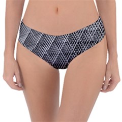 Grid Wire Mesh Stainless Rods Metal Reversible Classic Bikini Bottoms by artworkshop