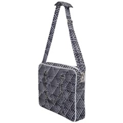 Grid Wire Mesh Stainless Rods Metal Cross Body Office Bag by artworkshop